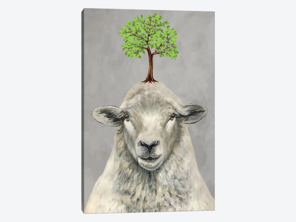 Sheep With A Tree by Coco de Paris 1-piece Art Print