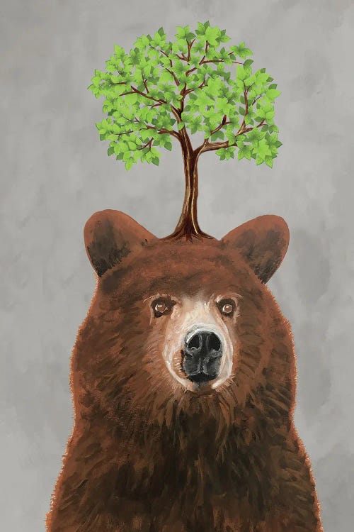 Bear With A Tree by Coco de Paris wall art