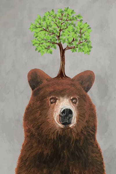 Brown Bears: Bear With A Tree by Coco de Paris