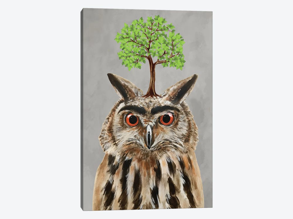 Owl With A Tree by Coco de Paris 1-piece Art Print