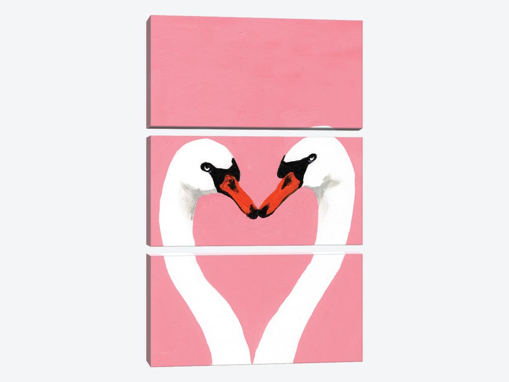 Swan Love by Coco de Paris 3-piece Art Print