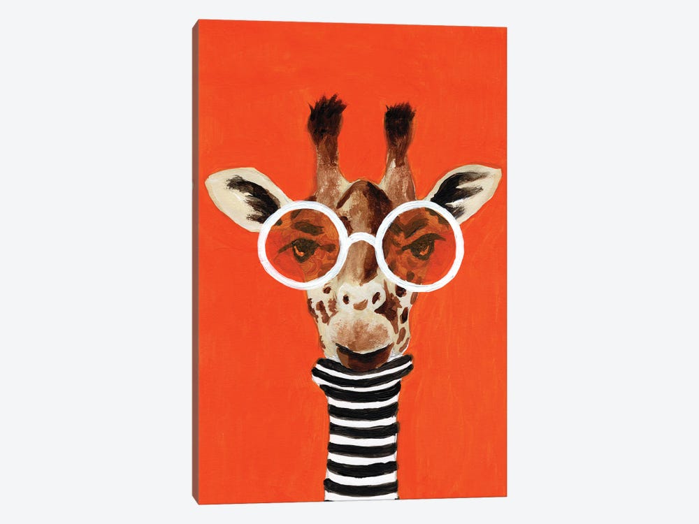 Stripy Giraffe by Coco de Paris 1-piece Canvas Artwork