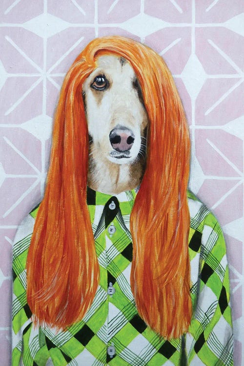 Retro Afghan Dog