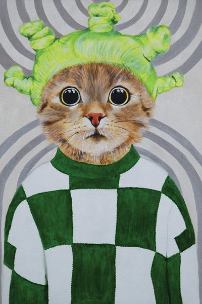 Orange Cats: Retro Cat by Coco de Paris