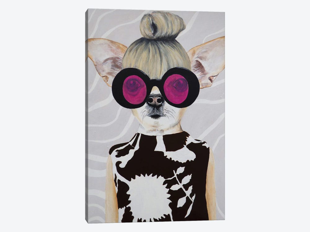 Retro Chihuahua by Coco de Paris 1-piece Canvas Art Print
