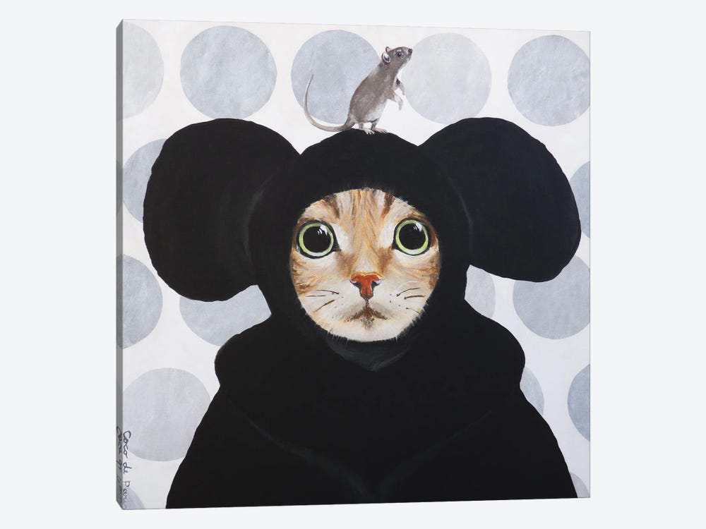 Cat And Mouse by Coco de Paris 1-piece Canvas Art