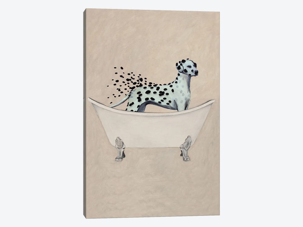 Dalmatian In Bathtub by Coco de Paris 1-piece Canvas Art Print