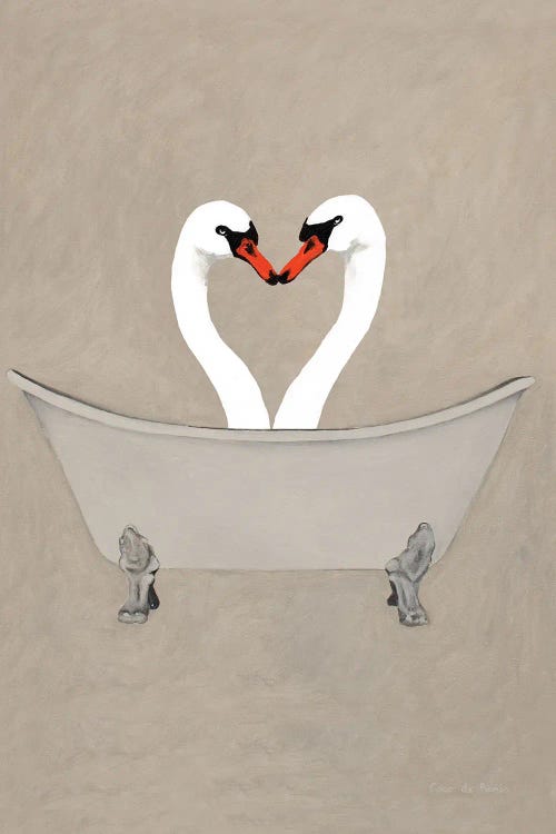 Swans In Bathtub