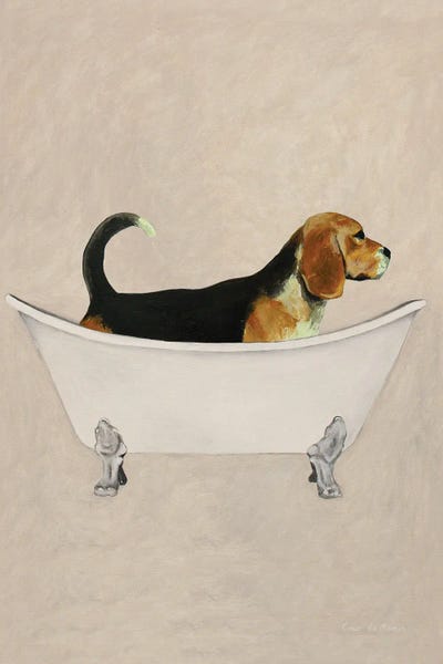 Coco de Paris: Beagle In Bathtub by Coco de Paris