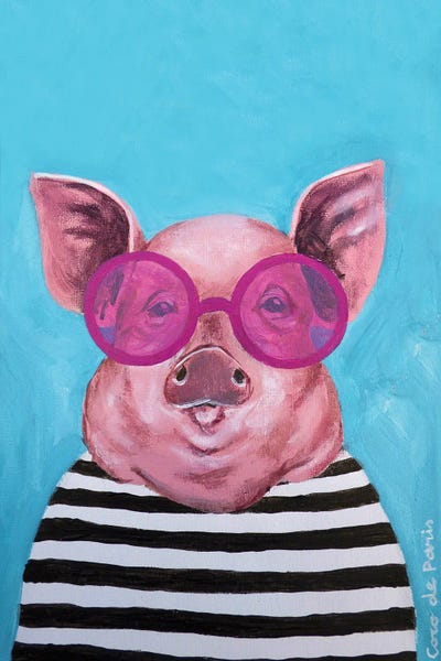 Pigs: Stripey Pig by Coco de Paris