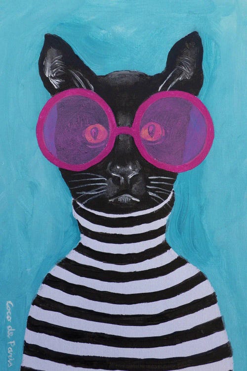 Stripey Black Cat