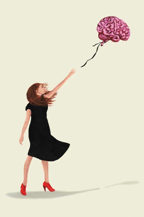 Banksy Inspired Brain Balloon by Coco de Paris wall art