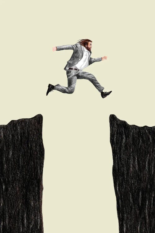 Life Begins Where Risks Are Taken by Coco de Paris wall art