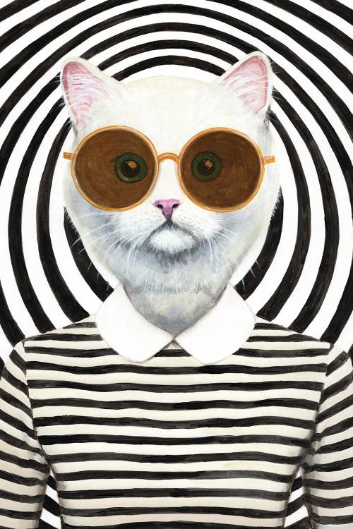 Stripy Cat by Coco de Paris wall art