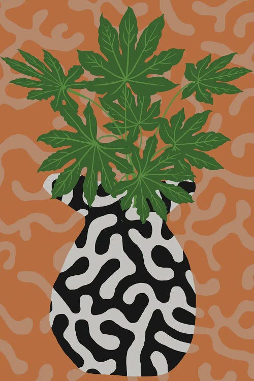 Green Plant Retro Style II
