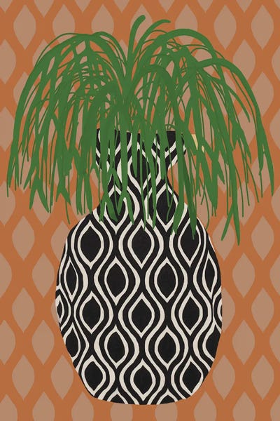 Minimalist Décor: Green Plant Retro Style III by Coco de Paris