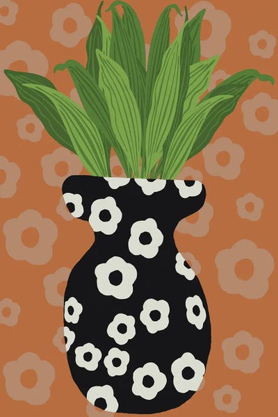 Green Plant Retro Style V by Coco de Paris multi panel art