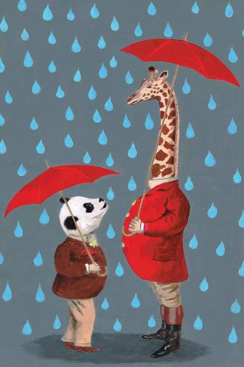 Panda And Giraffe