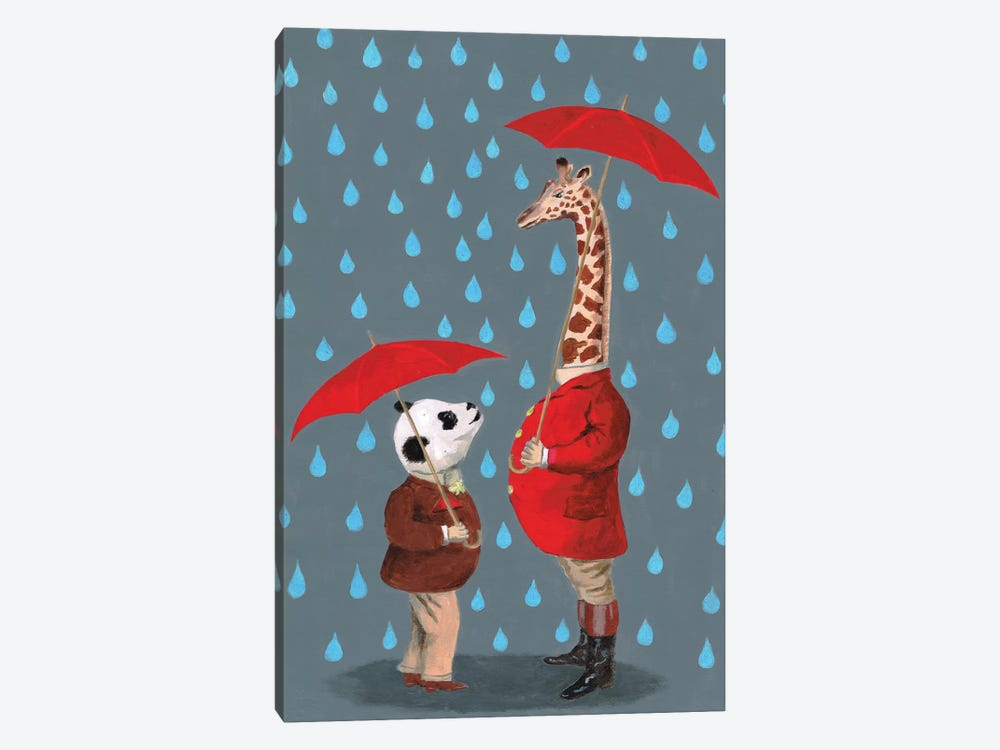 Panda And Giraffe by Coco de Paris 1-piece Canvas Art Print