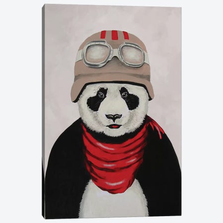 Panda Aviator Canvas Print #COC59} by Coco de Paris Canvas Art Print