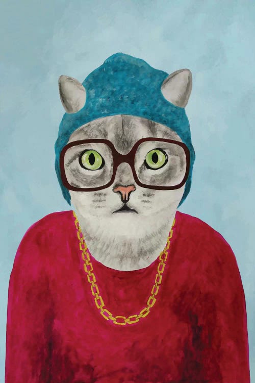 Rapper Cat by Coco de Paris wall art
