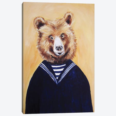 Sailor Bear Canvas Print #COC69} by Coco de Paris Canvas Wall Art