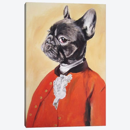 Sir Bulldog Canvas Print #COC71} by Coco de Paris Canvas Print