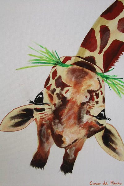 Kids Animal Art: Upside Down Giraffe by Coco de Paris