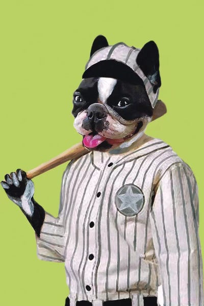 Coco de Paris: Bulldog Baseball Player by Coco de Paris