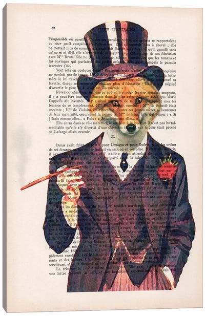 Dapper Fox Canvas Art Print