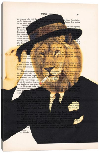 Dapper Lion Canvas Art Print - Lion Art
