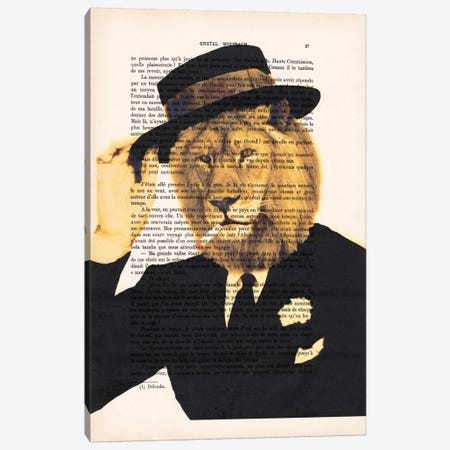 Dapper Lion Canvas Print #COC88} by Coco de Paris Canvas Art