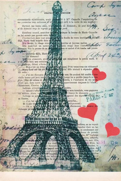 French Country Décor: Eiffel Tower Love by Coco de Paris