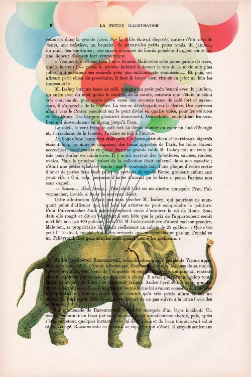 Elephant With Balloons