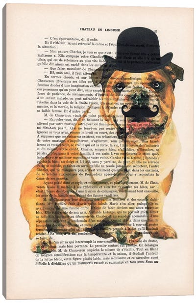 English Bulldog Canvas Art Print - Coco de Paris