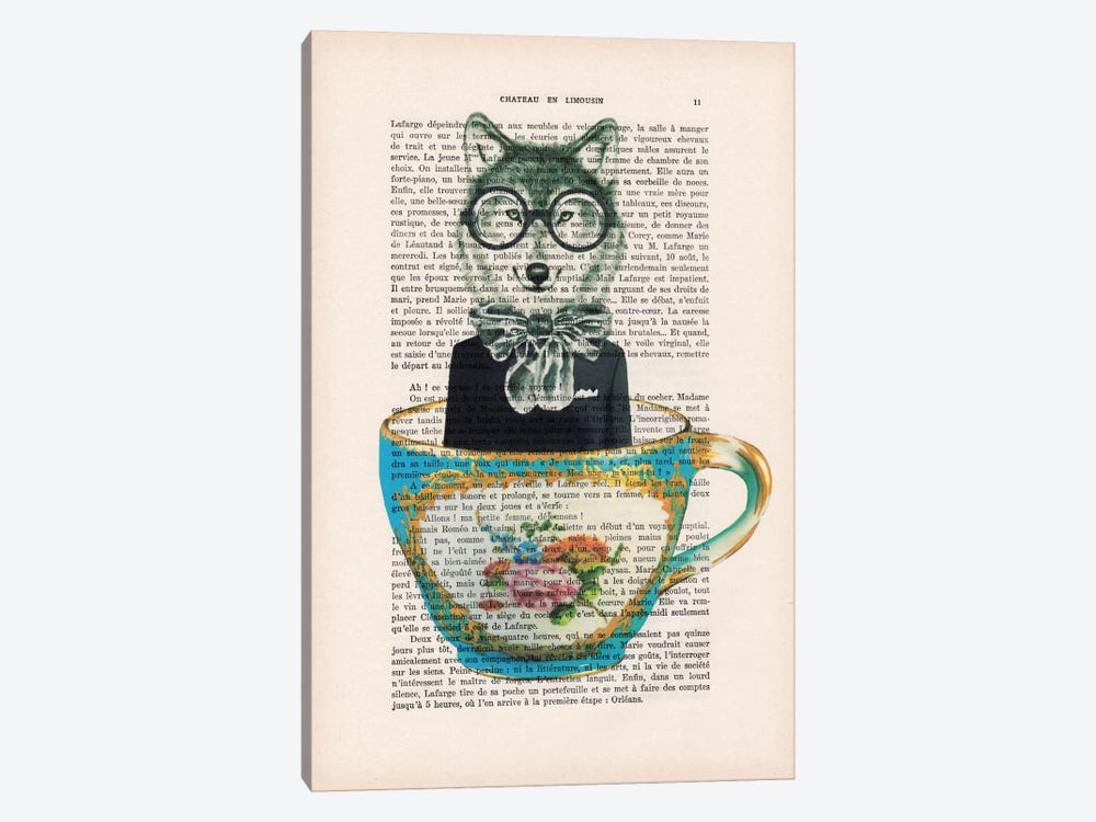 Fox In A Cup by Coco de Paris 1-piece Art Print