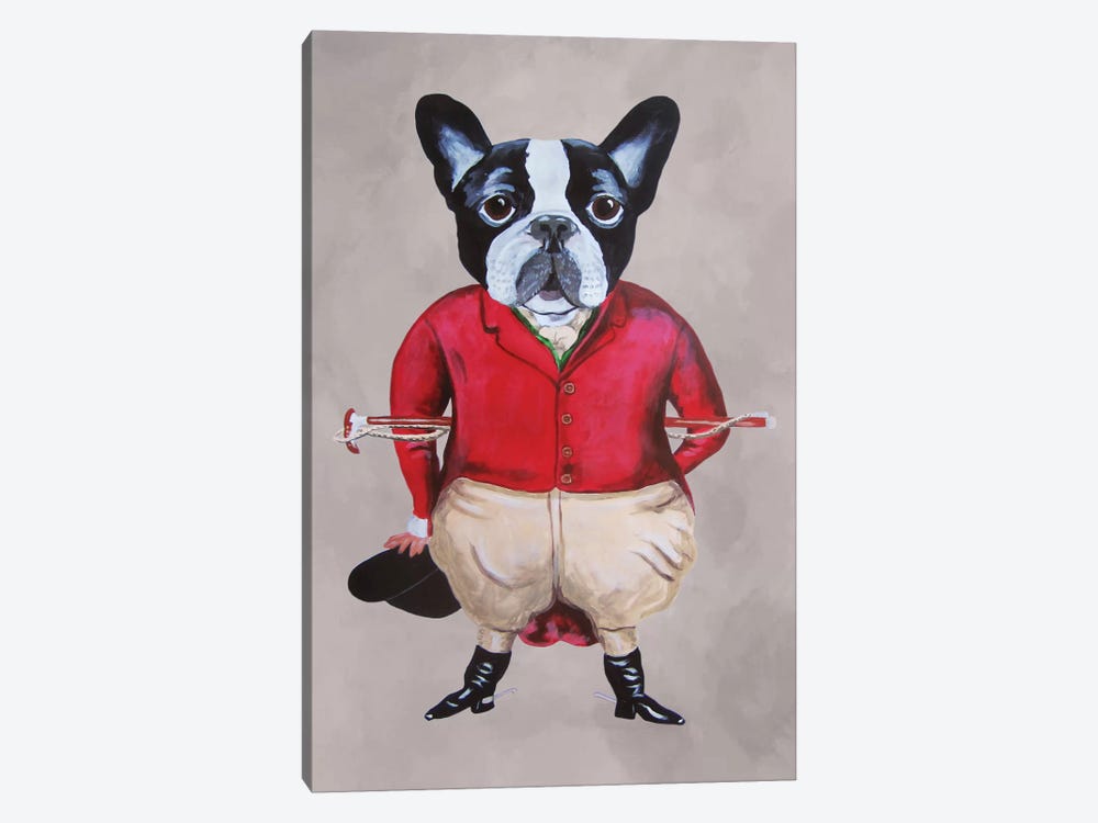 Bulldog Horse Driver by Coco de Paris 1-piece Canvas Art Print