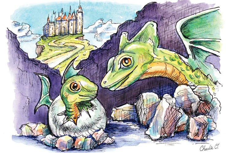 Dragon Dreams by Charlie O'Shields wall art