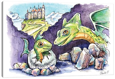 Dragon Dreams Canvas Art Print - Charlie O'Shields