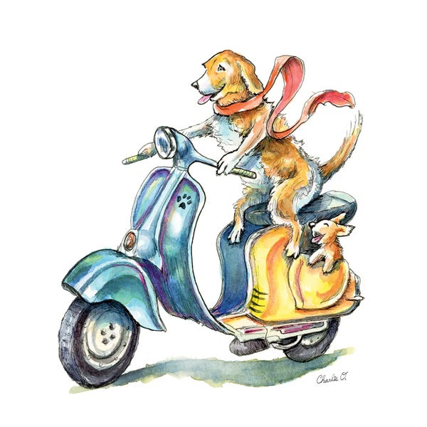 Scooters: Family Outing by Charlie O'Shields