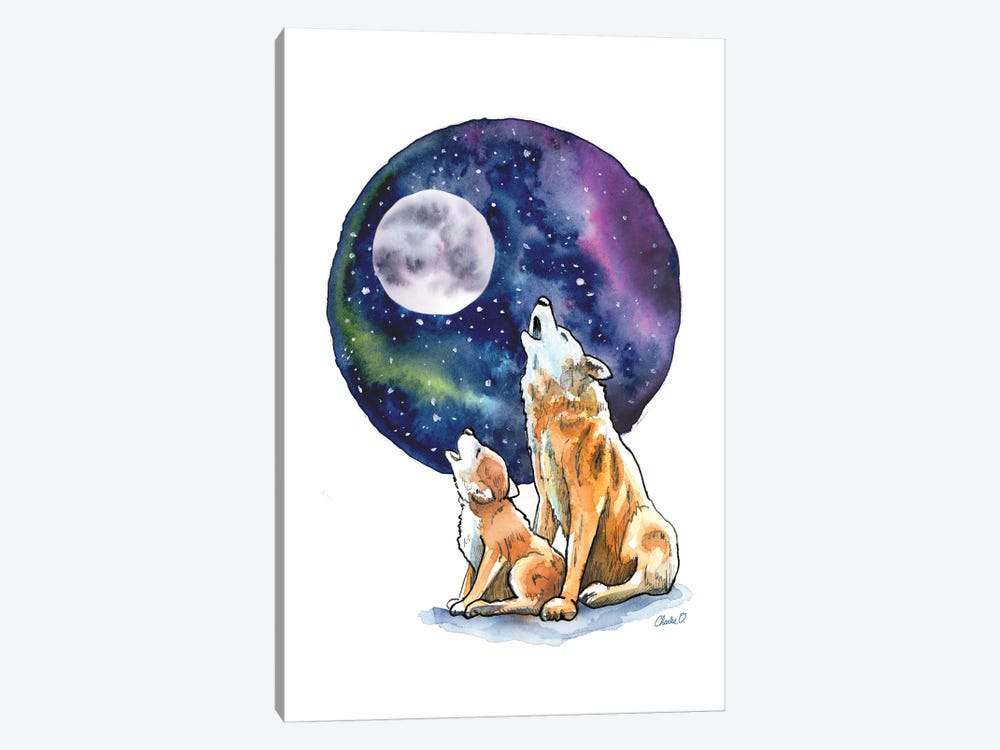 Howling At The Moon by Charlie O'Shields 1-piece Canvas Art