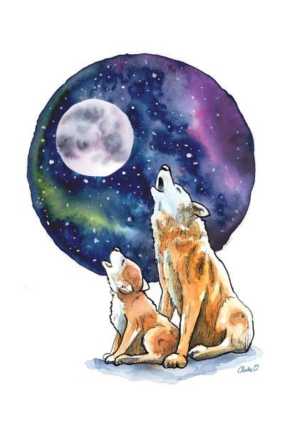 Puppies: Howling At The Moon by Charlie O'Shields