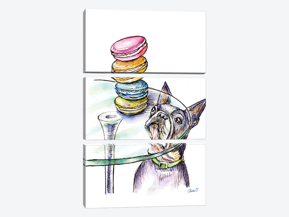 Longing For Sweet Treats by Charlie O'Shields 3-piece Canvas Art Print