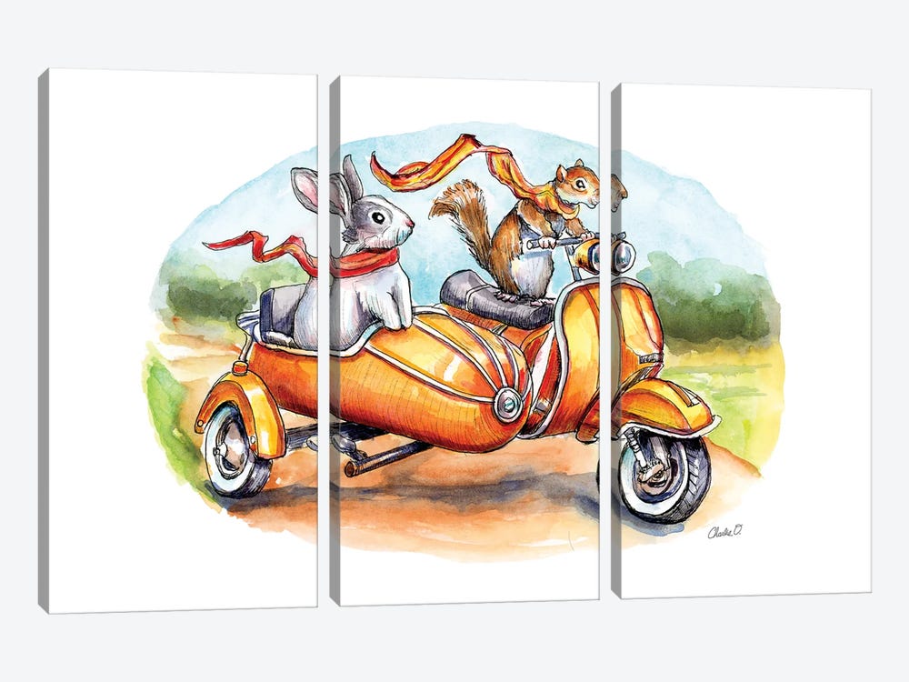 A Joyful Ride by Charlie O'Shields 3-piece Canvas Art