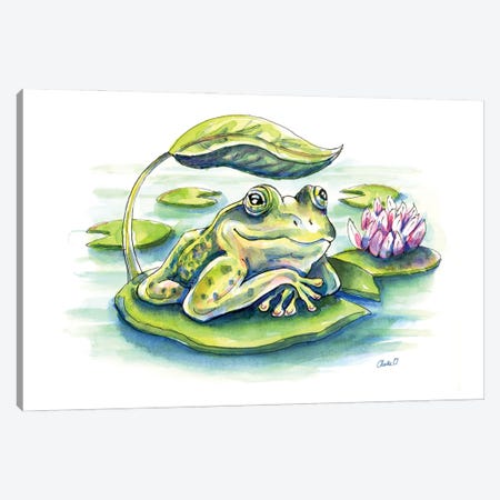 Pond Life Canvas Print #COI59} by Charlie O'Shields Art Print