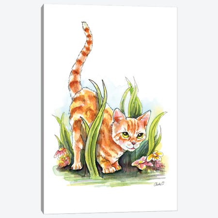 Ready To Pounce Canvas Print #COI60} by Charlie O'Shields Canvas Wall Art