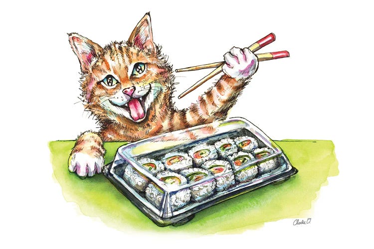 Sushi Cravings by Charlie O'Shields wall art