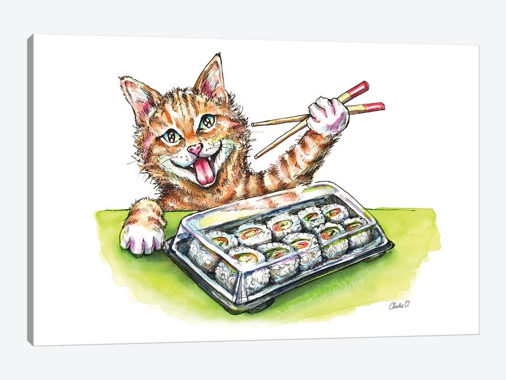 Sushi Cravings by Charlie O'Shields 1-piece Canvas Art