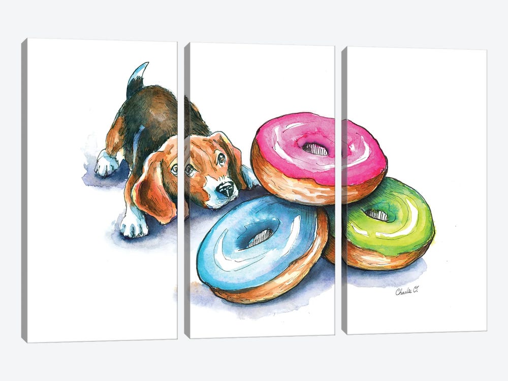 Sweet Temptations by Charlie O'Shields 3-piece Canvas Art Print