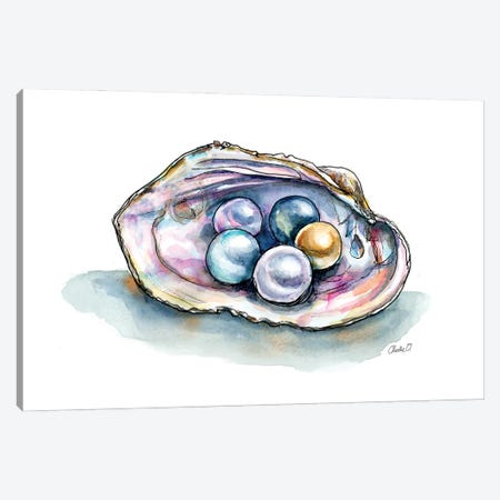 The Color Of Pearls Canvas Print #COI75} by Charlie O'Shields Canvas Art